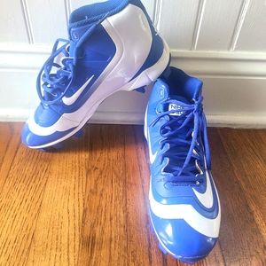 Nike Huarache Blue White Men's/ boys  Athletic Cleats size 6.5
